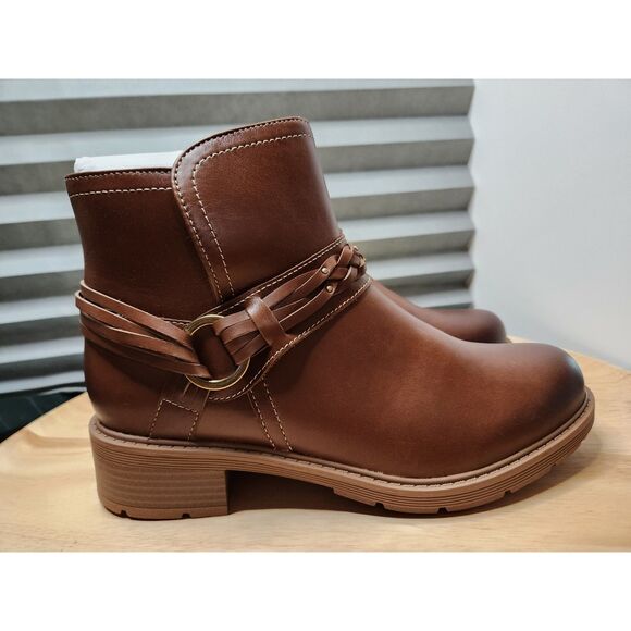 Clarks Hearth Kaylie Women’s Boots – Size 10 Side Zip Ankle Booties - Picture 2 of 11